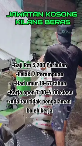 #kilangberas #beras #jawatangkosongterkini #malaysia 