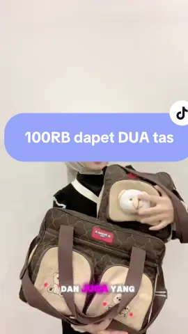 Gong banget ga siii 100rb dapet 2 dong🔥#trinababyofficial #tas 