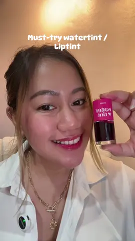 Must-try tong watertint / liptint talaga. Ang ganda ng consistency sa lips. Available shades:  1st application: Cherry Ade 2nd application: Strawberry Ade #watertint #liptint #etudewatertint #giftidea #strawberryade #cherryade 