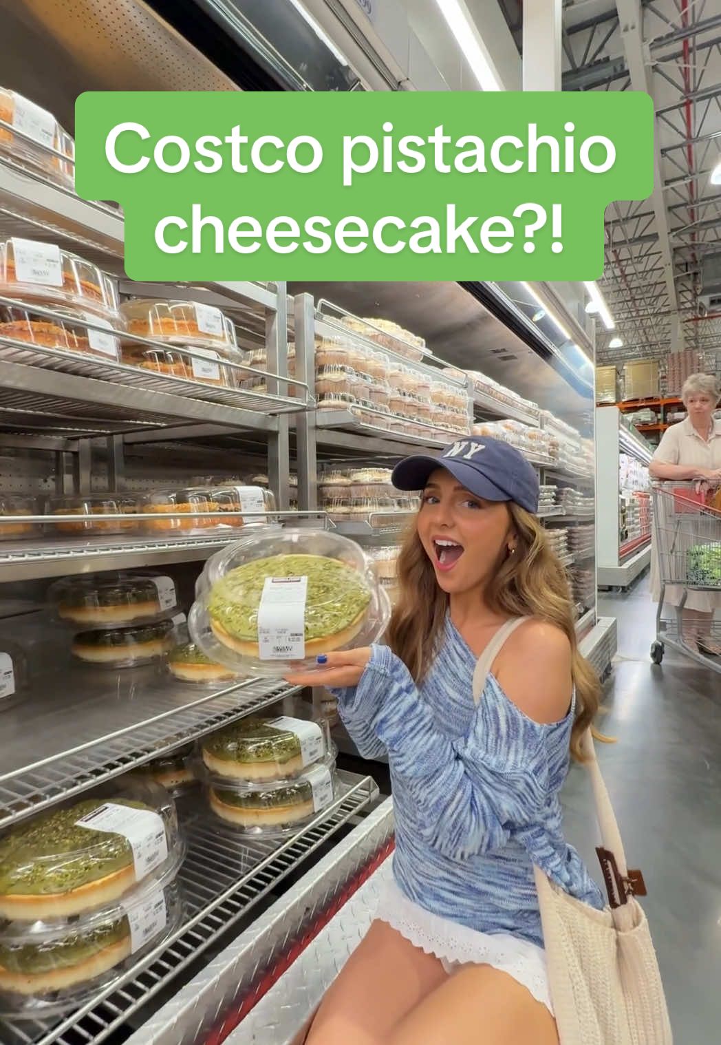 let’s try costcos pistachio cheesecake?! #costcofinds #costco #tastetest #pistachio 