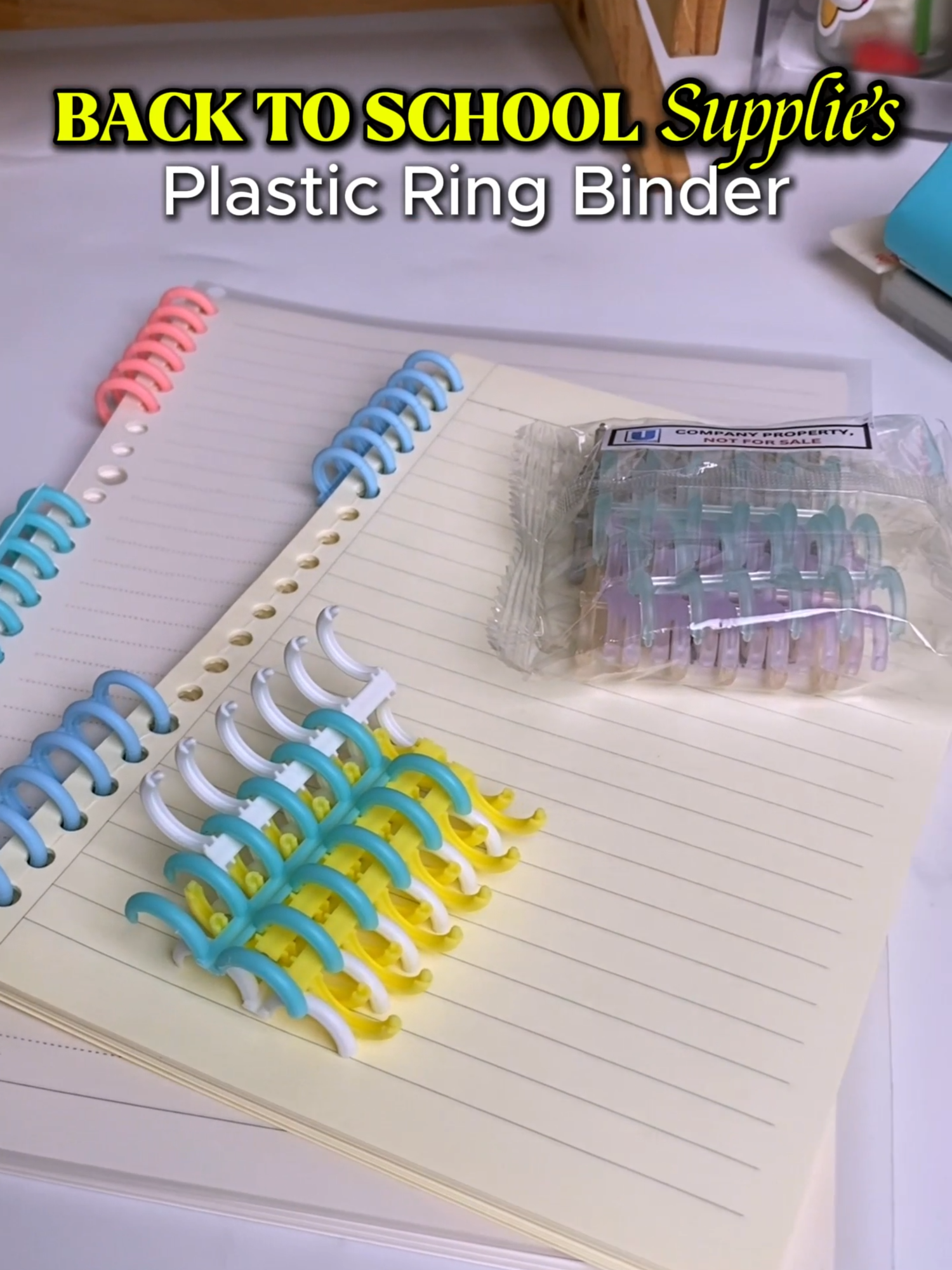 Back to school supplies! Check our shop for more! #craftave #plastic #plasticringbinder #ringbinder #refillpaper #fyp #fypシ゚viral #fyppp