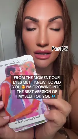 FROM THE MOMENT OUR EYES MET, I KNEW I LOVED YOU 😍 I’M GROWING INTO THE BEST VERSION OF MYSELF FOR YOU 🦋 #tarot #tarotreading #fypdong 