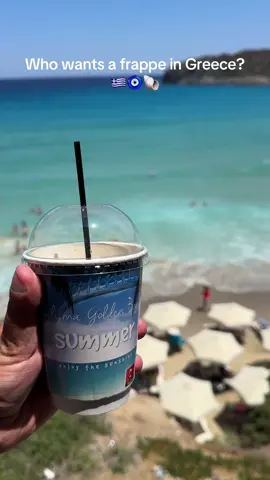 Who wants a frappe in Greece? #greece🇬🇷 #travel #frappe #grecia #creta #voulisma 