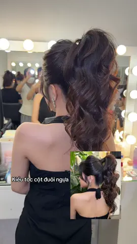 Kiểu tóc cột cao đuôi ngựa, gợn sóng xé #kieutocdep #tocdep #tocdepmoingay 