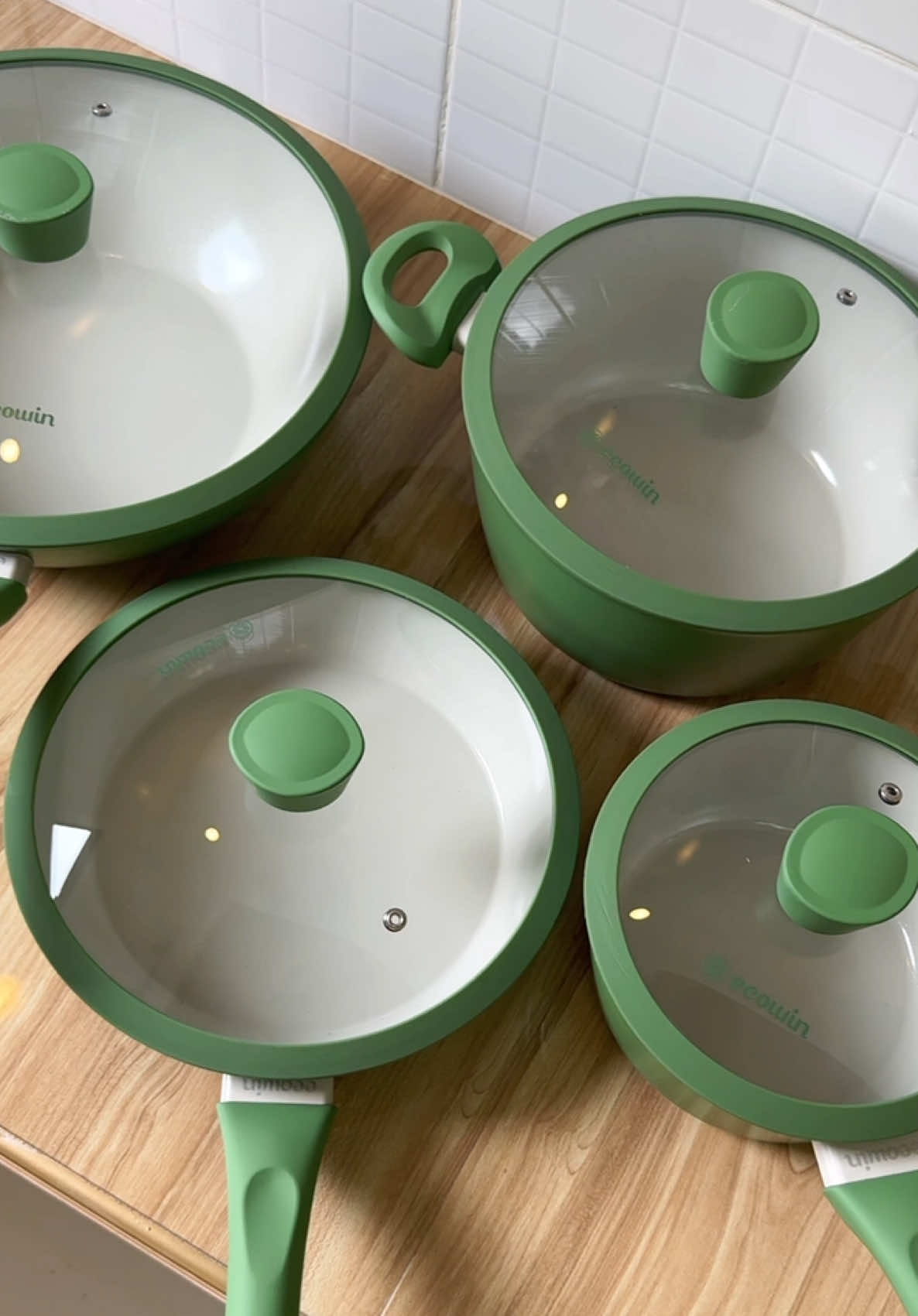 Ecowin Rock Nonstick Ceramic Cookware Set🫶 @Ecowin Cookware  #cookware #cookwareset #nonstickcookware #ceramiccookware #ecowin 
