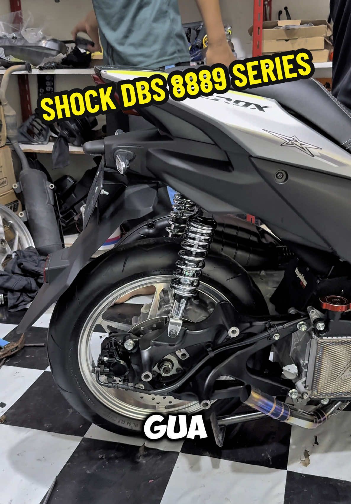 Membalas @yamaha shock dbs 8889 series uk 280 pnp nmax aerox #shockdbs #shock #dbs 