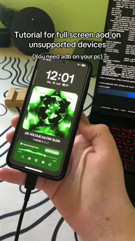 Tutorial for full screen aod on unsupported device’s                      #techtok #s23 #aod #fullscreen #fyp 
