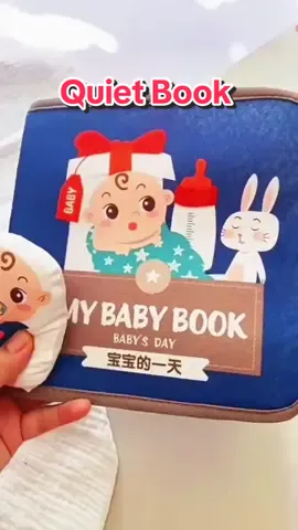 Baby’s quiet book for early education.Tear & Stick Design! #babybusybook #activitybook #diyquietbook 