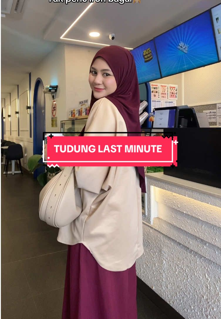 Keluar last minute pun takde masalah🙈 #tudungsarung #tudungsarungmurah #tudungsarungmosscrepe #tudungsarunglabuh #tudungmurah 