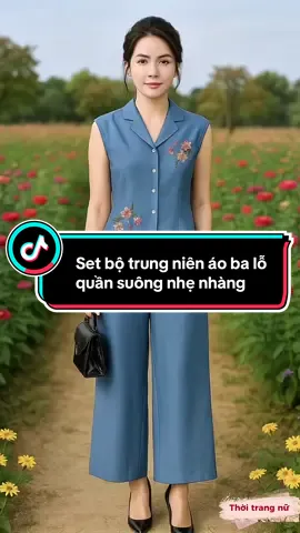 Set bộ trung niên áo ba lỗ quần suông nhẹ nhàng#set #setxinh #setbo #setboxinh #setbotrungnien #xuhuong #macdep #macdepmoingay #macdepcungtiktok 