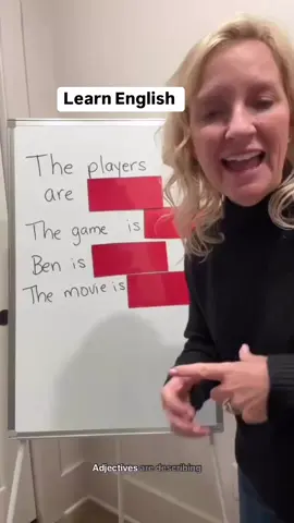 Do I add -ed or -ing to make the correct adjective? Hope this helps! #speakenglish #speakenglishconfidently #esl #learnenglish 