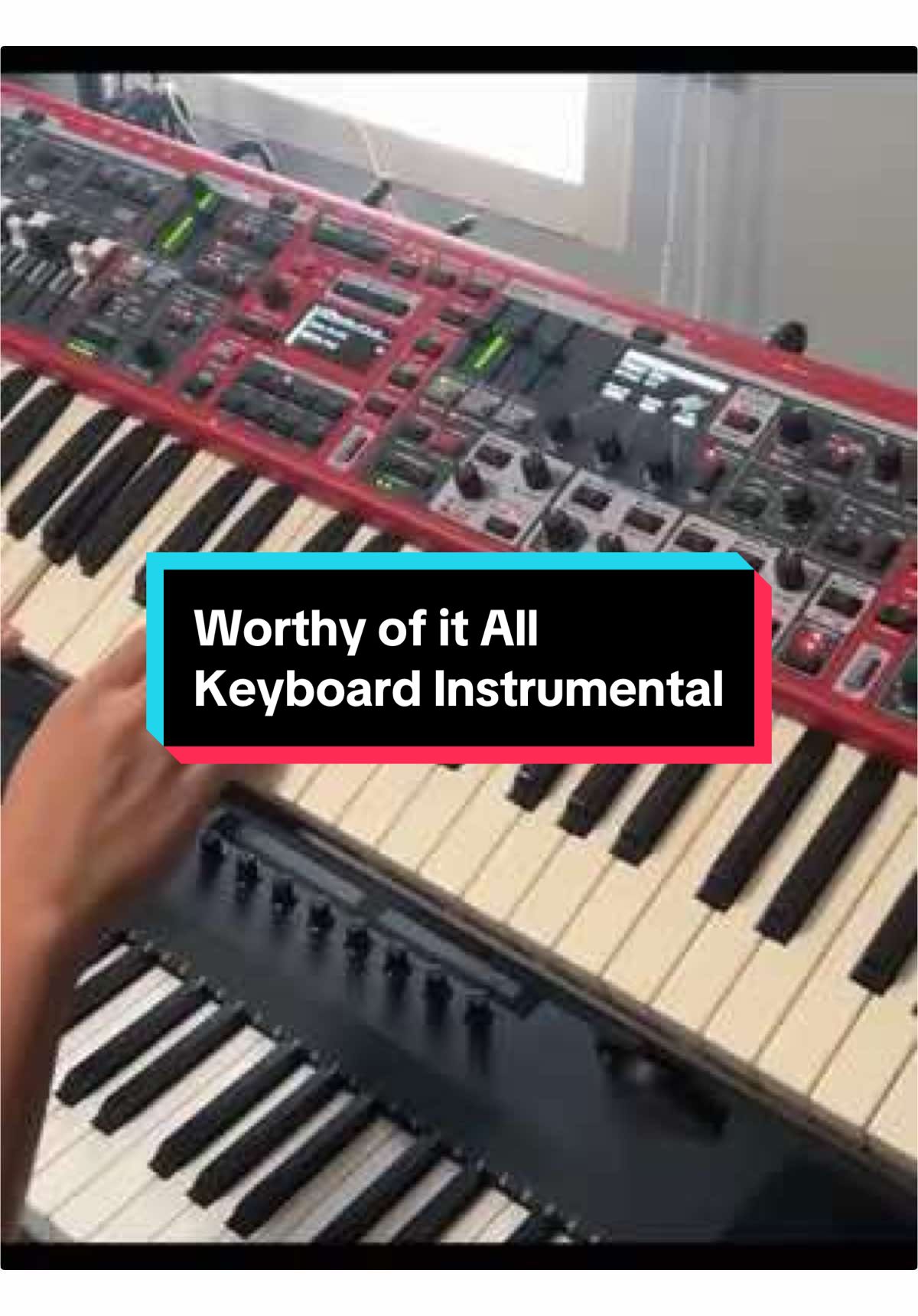 Worthy of it All by David Brymer Keyboard Instrumental Cover You are worthy of it all For from You are all things And to You are all things You deserve the glory #nord #nordstage4 #worship #worshipkeys #worthyofitall