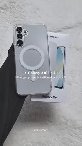so pretty and cool too 🤍 °‧⋆.࿔*:･#samsung #samsunggalaxy #samsunga16 #aesthetic #phone #samsungindonesia #galaxya16 