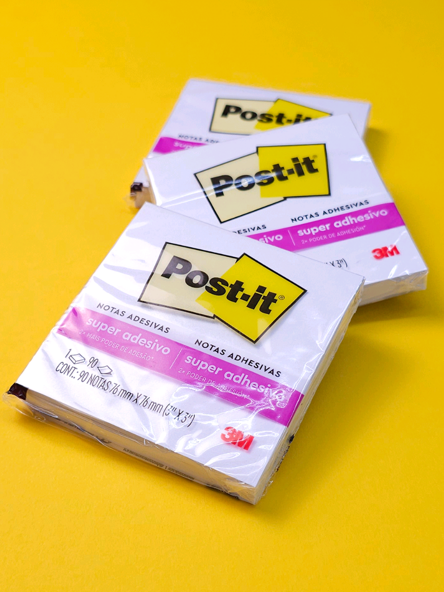 Ideias brilhantes merecem ser lembradas! Agora seu bloco post-it na versão 