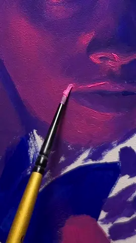 My favorite combo, pink and blue #art #painting 