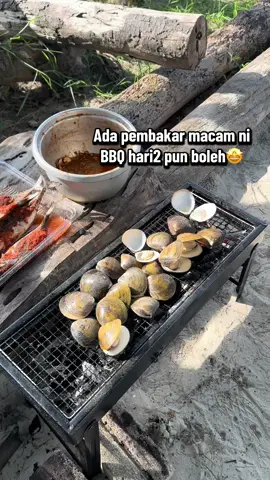 Ada stand mcm nk senang ye..nak bawa kemana-mana pun ringan je.#bbq #bakarbakar #fyp 