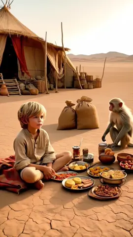 A monkey laying a food in a jungle#ai #pigion #aivideo #kidsstory #monkey#aimonkey 