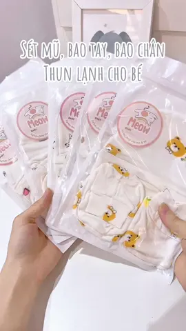 Mom nào thích dòng chất thun lạnh thì không nên bỏ qua sét Mũ bao chân này cho bé nhaa 💕 #susauhouse #fyp #landaulamme #mevabe #susaubaby