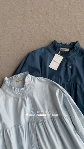 nih yang paling sering ditanyain di dm kapan rstock 😉 Soft blue & Saphire (mylilo blouse)