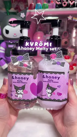 🎀💜 Kuromi &honey Melty set🧋my hair feels super smooth and smells like Milk tea !!! 🤭 so much love for @&Honey Japan 😍🫶🏻 S H 0 P E E 🇵🇭 L I N K  I N  M Y  B I O #kuromi #kuromiandhoney #andhoney #kuromicore #クロミ #アンドハニー #sanrio #kuromi代購