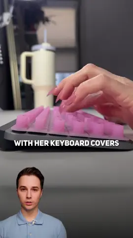 She made perfect keyboard for girls with long nails