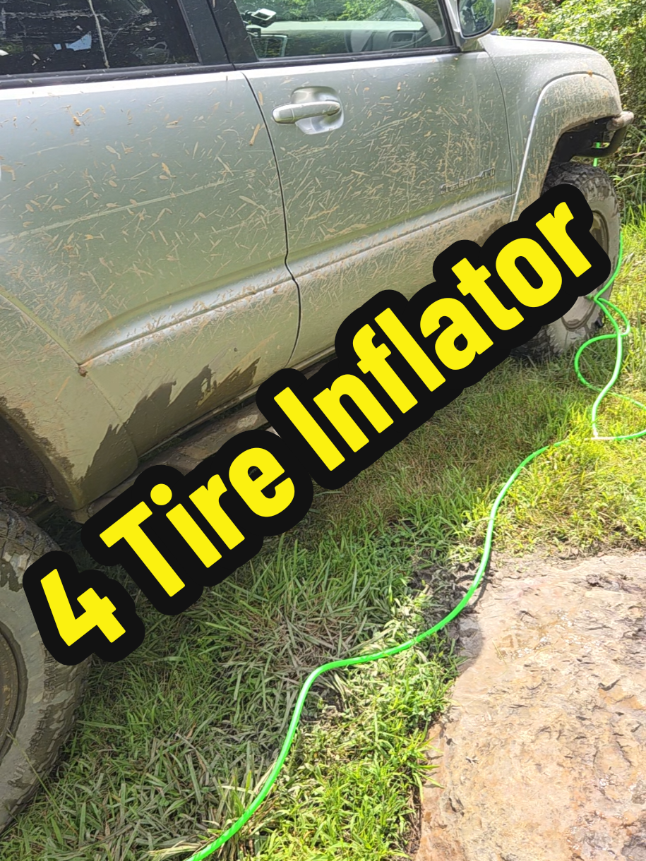 If you want a way to fill up 4 tires at ones this is definitely they system you want. #rhinousa #tires #inflator #offroad #overland #rockcrawl #rocks #aircompressor #airchuck #air #airhose #Summer #jakesohvadventures 