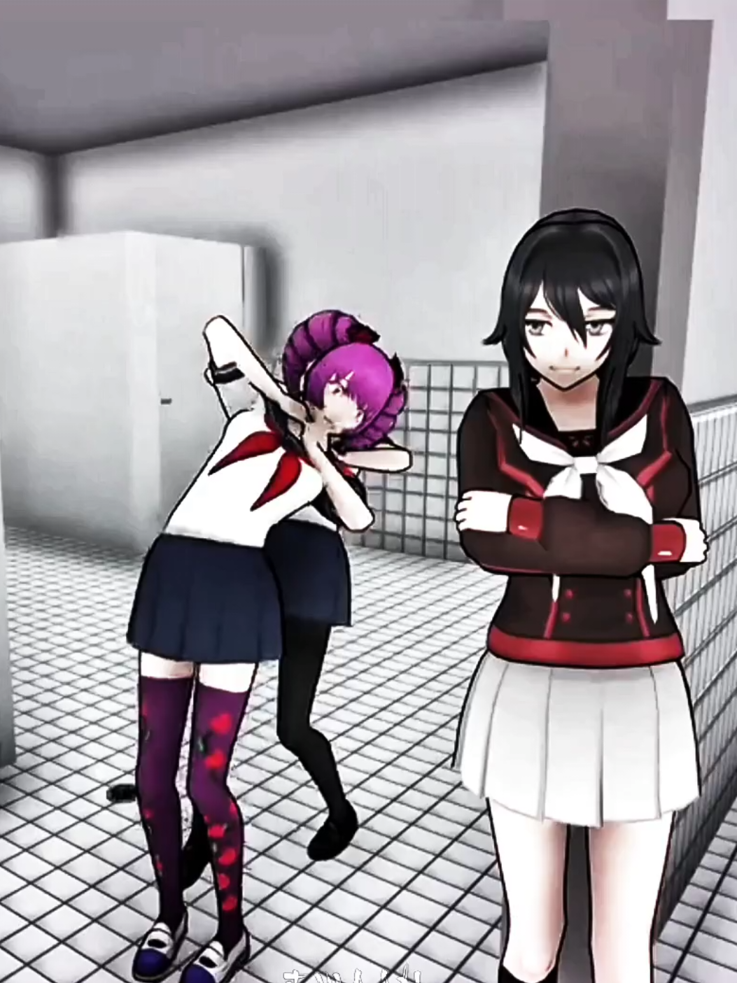 ‼️⚠️FAKE BLOOD⚠️‼| madre e hija  #ayanoaishi #ryobaaishi #yanderesimulator #yandereedit #aishi #game #gore #anime #fyp #parati 