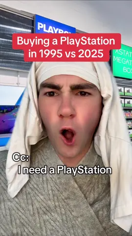 Buying a PlayStation in 1995 vs 2025 #fypシ゚ #viral #comedy #skit #playstation #ps1 #ps5 #gaming 