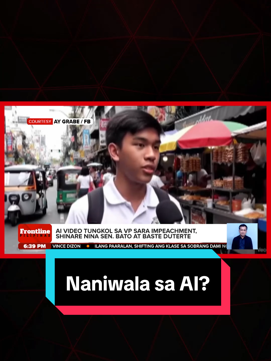 Dinepensahan ni Sen. Bato dela Rosa ang pag-share niya ng video tungkol sa impeachment case ni Vice Pres. Sara Duterte na peke at gawang AI. #FrontlinePilipinas #News5 #BreakingNewsPH 