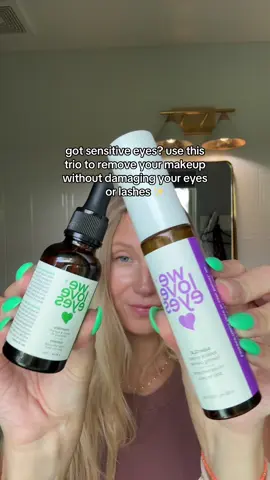 the best trio for sensitive eyes ✨ #sensitiveeyes #eyecare #eyecaretips #eyes #makeupremover 