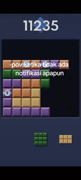siapa yang saat kesepian memainkan games ini untuk mengisi waktu kosong ny #blockblast #sunyi #trend #fyp #viral #xyzbca #tiktok 