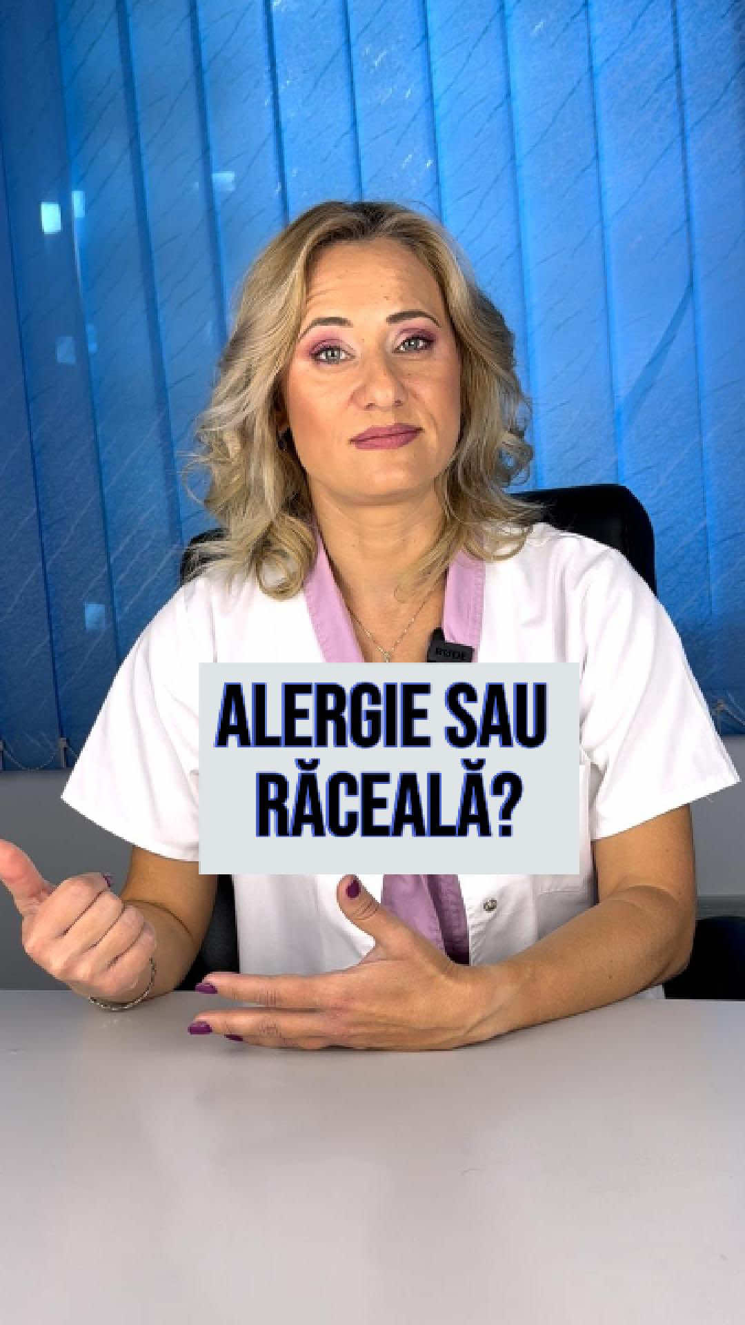 Sezonul alergiilor la polen e în plin toi, dar la fel e și cel al răcelilor din cauza aerului condiționat... 🫣 👉🏻 Cum facem diferența dintre o răceală și o alergie când începe să ne curgă nasul? V-am pregătit un filmuleț în care vă explic și pe care vă invit să-l urmăriți! 🤗🤗 #medic #medical #orl #romania #sfaturi #sfaturiutile #sfaturimedicale #ObiceiuriSanatoase #healthyhabits #alergie #raceala #romania #fyp #vara #aerconditionat 