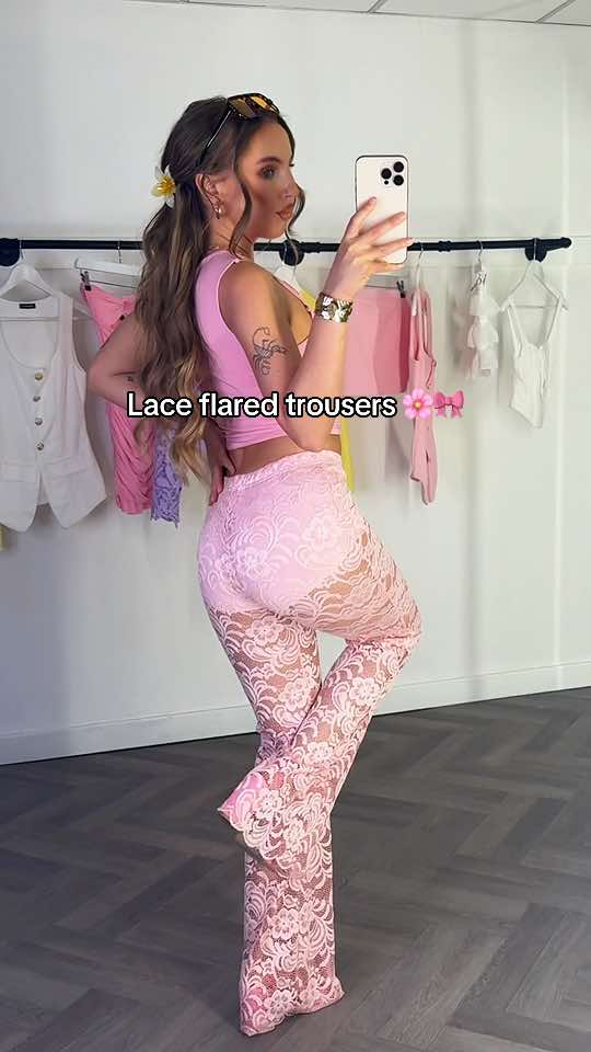 The lace flared trousers your next function needs babe 🌸✨ Shop now link in bio!! 🫶🏽 #GRWM #Summer #summeroutfit #summertime #flashsale #summervibes #dealdrops #spotlight #summervibes #sale #fyp 