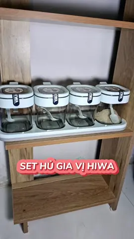 Set hủ gia vị Hiwa, nhựa PP đẹp và an toàn khu đựng thực phẩm #sethugiavi #lodunggiavi #giavi #setdunggiavi #giadungtienich #giadungtienich 