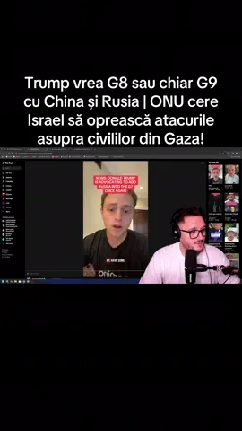 Trump vrea G8 sau chiar G9 cu China și Rusia | ONU cere Israel să oprească atacurile asupra civililor din Gaza! #unumihai #fyp #fy #iran #israel #onu #gaza 