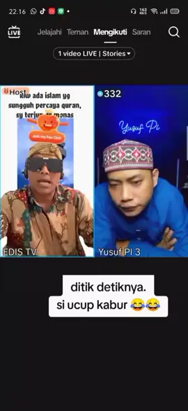 detik detik su Ucup kabur dari edistv 😂😂🤭 #fyp #fyp #edistv #communityfest2025 #fyppppppppppppppppppppppp 