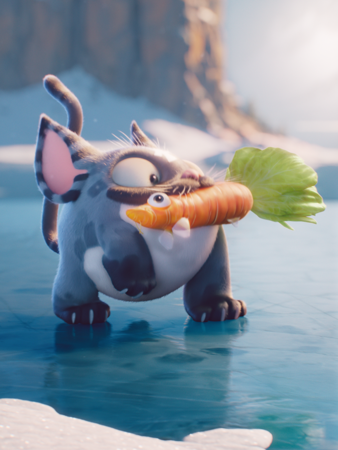 🎖️ A successful hunt. Subject parades trophy with unshakable confidence, which appear​s​ to be a carrot-shaped aquatic specimen... fascinating. 🥕 . ​. . #Zoomies #NewSeries #Mockumentary #AgoraStudio #FunnyCats #FunnyAnimals #3DAnimation #FelineFocus #feline #AnimalBehavior #AnimatedAnimals #CatContent #CatTok #FYP #AnimalsOfTikTok
