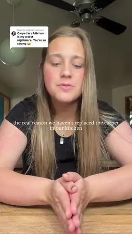 Replying to @victoria definitely some days where I want to take it out while my husbands at work lol #carpetedkitchen #teamwork 