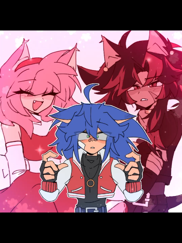 |#SONADOW & #SONAMY | I love both, yippie!! • • • #sonicthehedgehog #amyrose #shadowthehedgehog #pyf 