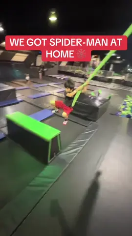 THIS IS REAL AURA 🔥🔥🔥 (Via bolingbros/IG) #spiderman #kids #trampoline #spidey #aura #aurafarming #superhero 