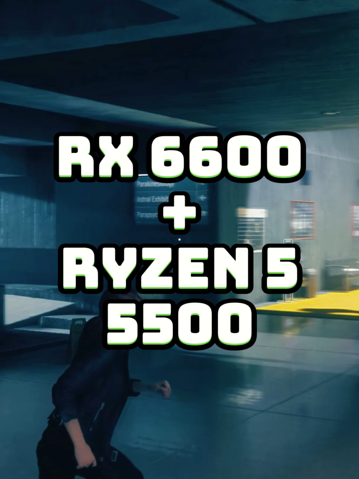 RX 6600 COM RYZEN 5 5500 #leongamestech #placadevideo #rx6600