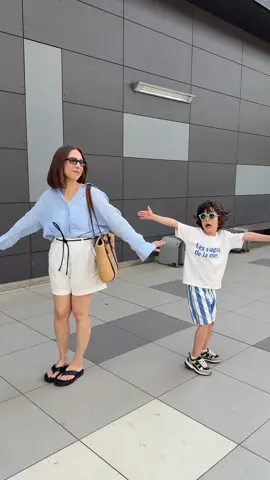 #OOTD na zakupy z moim małym żuczkiem ☺️🤍  Tak się nosimy we dwoje😁 #outfit #outfitcheck #outfitideas #outfitoftheday #momandson #slowlife #Lifestyle 