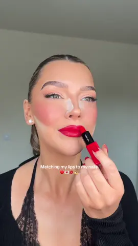 What else do you do when you have red nails? #rednailtheory #redlips #matchyourlipstoyournails #matchinglipsandnails 