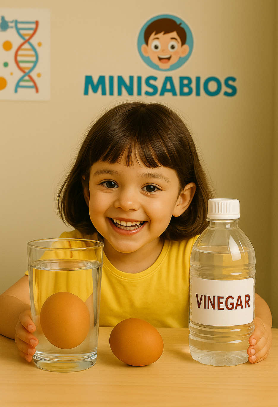 ¿Estás listo para ver un huevo que salta? 🥚💥 Hoy haremos el experimento del huevo saltarín… ¡con solo vinagre y un huevo! Solo necesitas un huevo crudo, un vaso y vinagre blanco. Pon el huevo en el vaso, cúbrelo con vinagre y… ¡espera 48 a 72 horas!🕓 Con el paso del tiempo! Verás burbujitas —eso es la cáscara descomponiéndose. 😱 Después…! La cáscara desaparece y queda una membrana blanda que protege el huevo. ¡Ahora puedes hacerlo rebotar suavemente sobre la mesa! Pero cuidado, si lo lanzas muy alto… ¡puede romperse! 💥 ¿Sabías que esto pasa porque el vinagre disuelve el carbonato de calcio de la cáscara? Así descubrimos cómo los ácidos pueden cambiar los materiales.  Es una forma de explicar que le pasa a nuestros dientes cuando tomamos bebidas ácidas como refrescos, jugos cítricos o cosas muy azucaradas que generan ácido en la boca! Con el tiempo, esos ácidos desgastan el esmalte, debilitando los dientes… ¿Te atreves a probarlo?#cienciaencasa #MiniSabios #PequeñosCientíficos #PequeñosCientíficos #AprendeConTikTok #experimentosparaniños #paratii #cienciaentiktok #CienciaDivertida #aprendojugando #ExperimentoInfantil