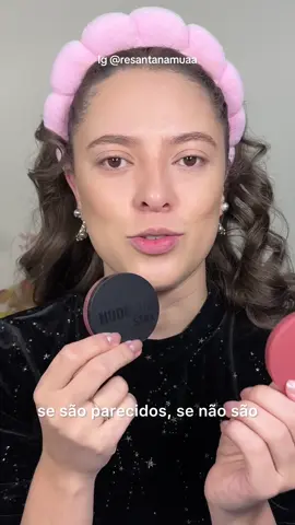 Será que são iguals os blushes de @Nudestix e @Rare Beauty ? #nudestix #rarebeauty #blush #tiktokbeleza 