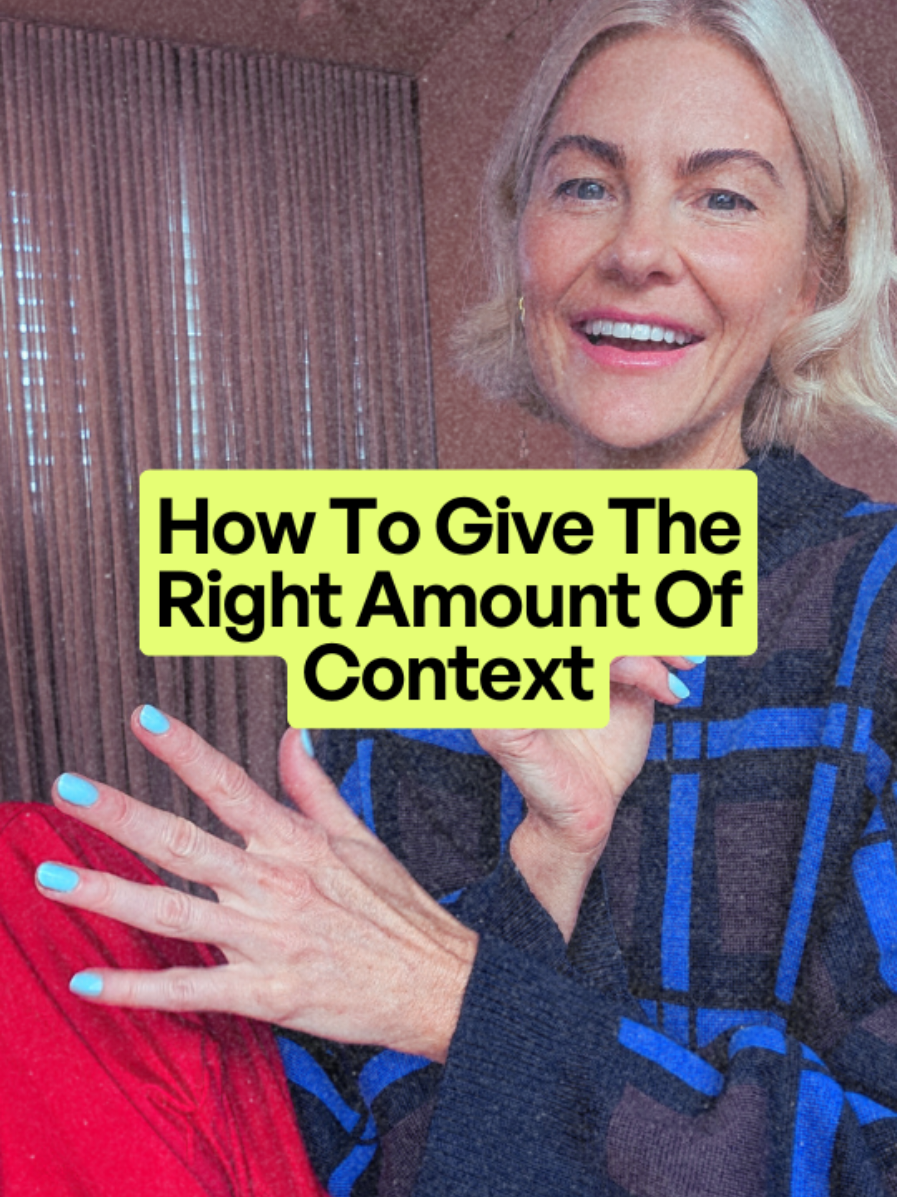 It’s giving, context. Crazy useful skill no one talks about much.  👉🏼 Wes Kao article I shared:  https://newsletter.weskao.com/p/how-i-give-the-right-amount-of-context #workcommunication #context #presence #youngprofessional #earlycareer #genz #corporatetiktok  #careeradvice