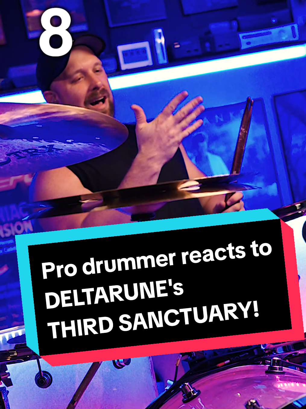 Pro drummer reacts to DELTARUNE's THIRD SANCTUARY and then plays it 