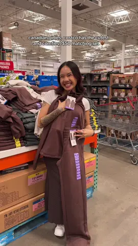 LADIES, RUN TO @Costco Wholesale CANADA 🇨🇦🤎!! This @Spyderactive matching set is so worth it and comes in 3 colours!  📍100 Billy Bishop Way, North York #costco #costcocanada #costcofinds #costcobuys #costcomusthaves #matchingset #loungewearset 