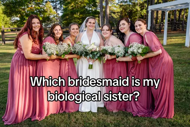 Saw this on my FYP wanted to try it. Idea from @peytonschafer4895  #fyp #foryou #foryoupage #4u #trend #guess #guesswho #sister #bridesmaids #wedding 