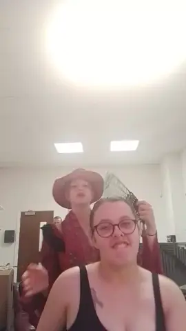 final show of level three first year with my girl @maddie the fan kept breaking 😭😭😭 Honestly it was hard week but at the end of the performance I enjoyed it. @Ethan 's little dance 😅 #foryoupageofficiall #foryoup #fyp #foryoupage #college #actor #actress #acting #collegeshow #collegeperfomance 